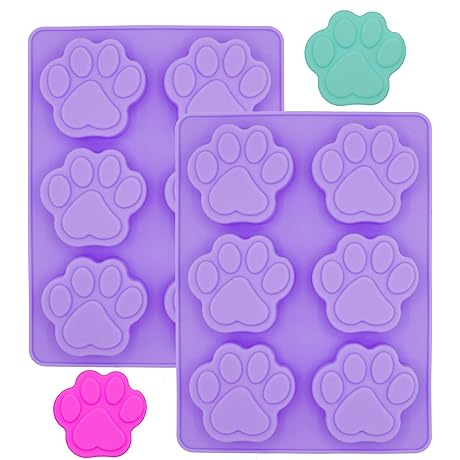 Puppy Dog Paw Oven Safe Silicone Molds Set