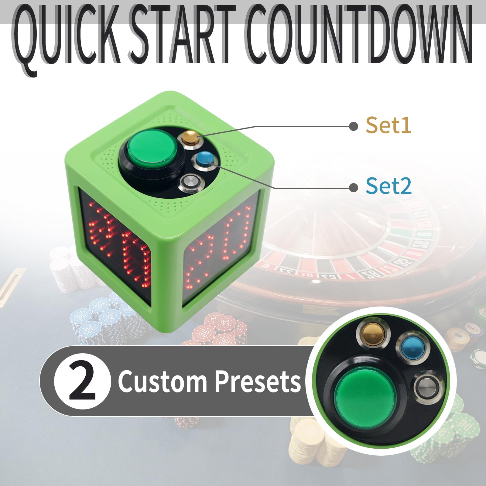 Produktbild von Poker Shot Clock, Sekunden-Countdown-Timer Für Poker/Casino