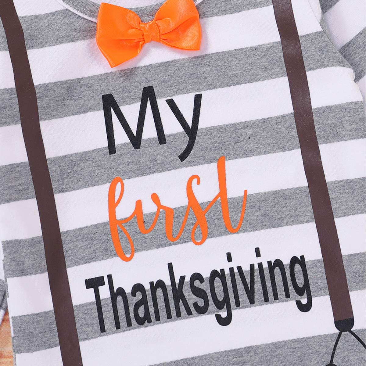 Shalofer Baby Boy My First Thanksgiving Body dla noworodka indyka strój z kapeluszem