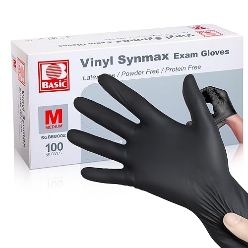 Vista 9 de Guantes médicos desechables de vinilo transparente para examen, guantes industriales, sin látex y sin polvo, 100 unidades, tamaño grande