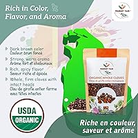 Vista 6 de Clavo entero orgánico prémium de 5.3 onzas (5.29 oz), grado seleccionado a mano, procedente de una granja orgánica certificada por USDA en Sri Lanka