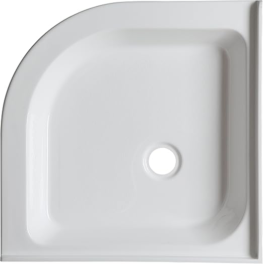 ANZZI Randi Series 36 x 36 Inch NeoRound Double Threshold Two Sided Integrated Tile Flange