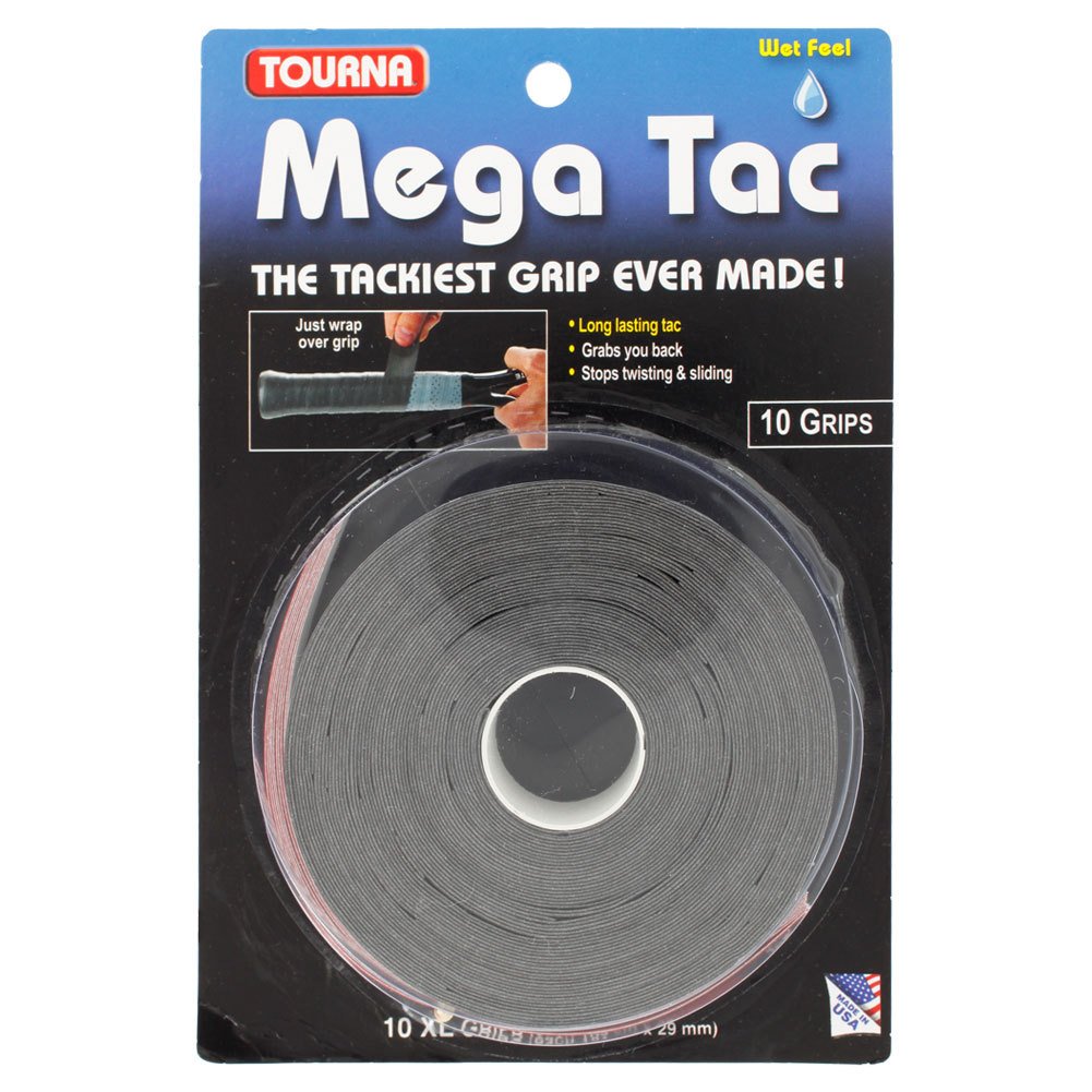 Tourna Mega Tac Tennis Racket Grip, Black, 10-Pack : Amazon.in: Sports ...