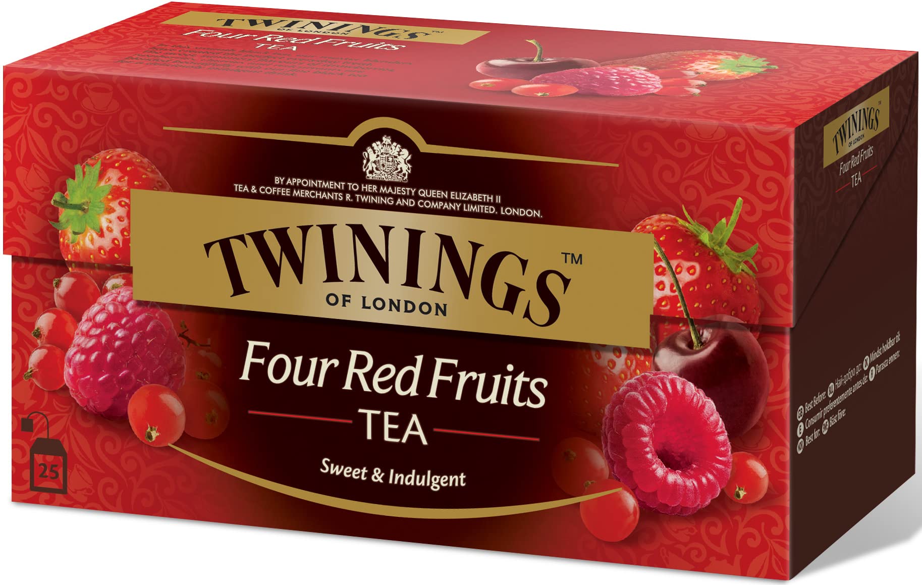 Twinings Té negro Quatro Frutos Rojos, 25 sobres