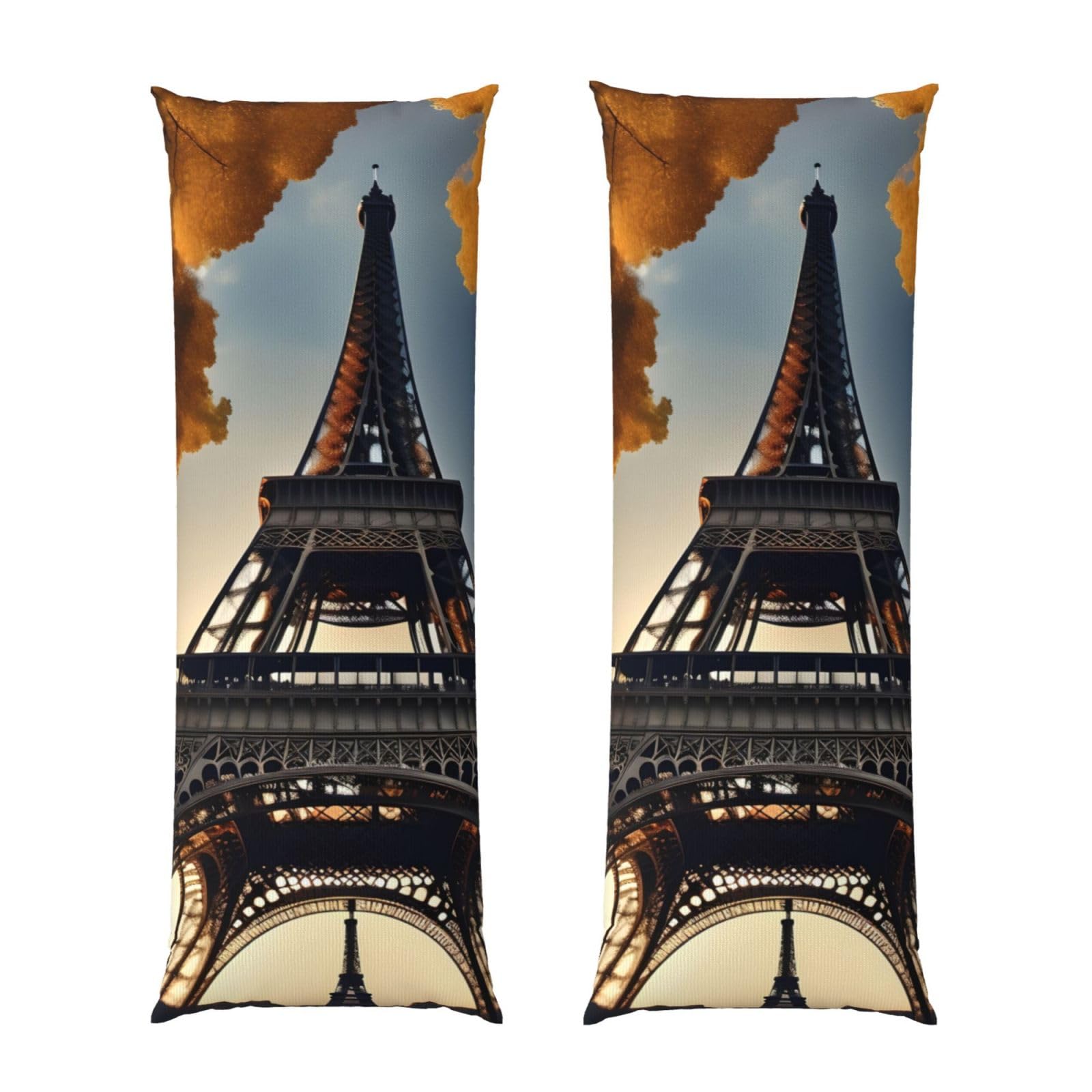 Housse de coussin de corps Tour Eiffel en tissu ultra doux de qualité supérieure Paris