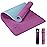 Yoga Mat Non Slip, Eco Friendly Fitness Exercise Mat with Carrying Strap,Pro Yoga Mats for Women,Workout Mats for Home, Pilates and Floor Exercises (Purple/Teal, Thickness-8mm)