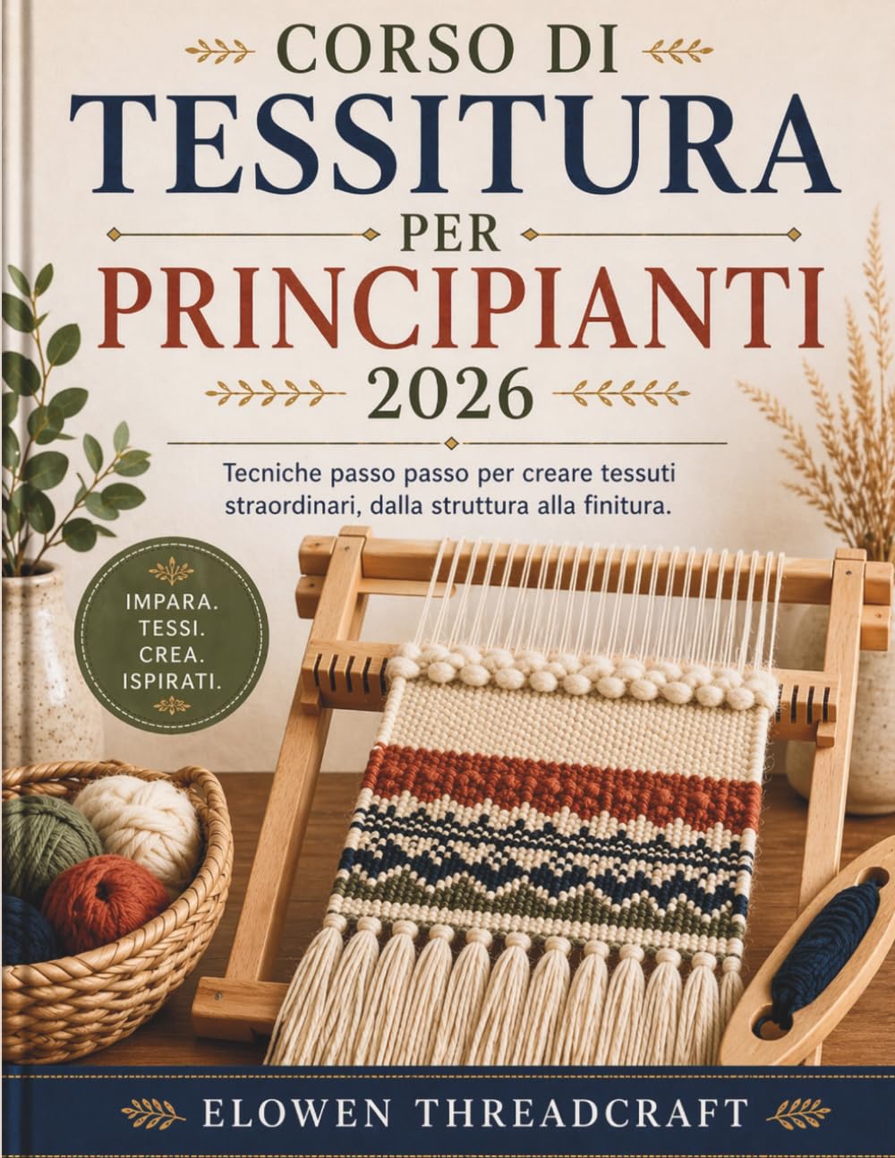 CORSO DI TESSITURA PER PRINCIPIANTI 2026: Tecniche passo passo per creare tessuti straordinari, dalla struttura alla finitura.