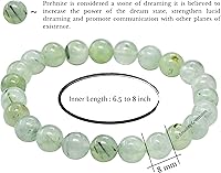 Vista 52 de Amazing Gemstone Pulsera de cristal para mujeres y hombres, pulsera de cristal curativo de protección, pulsera elástica con cuentas de piedras