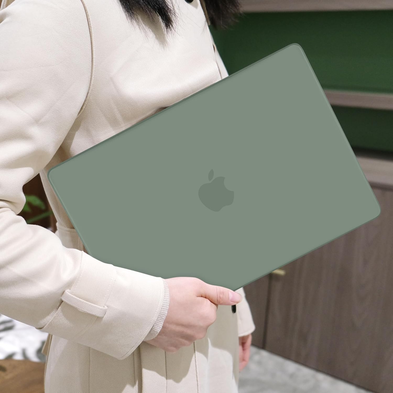 MEEgoodo Case for MacBook Pro 14 inch 2026 2025 2024 2023 2021(M5/M4/M3/M2/M1) Pro/Max, Laptop Case Fit Model A3427/A3426/A3434/A3112/A3401/A3185/A2918/A2992/A2779/A2442, Matte Midnight Green
