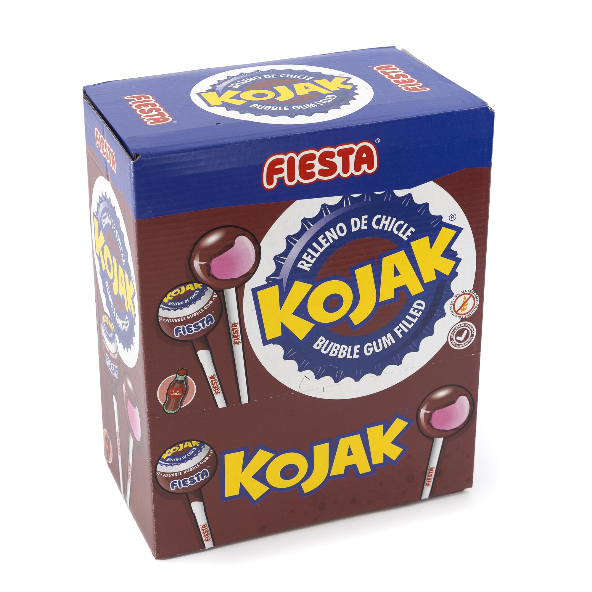 Sucette Gum Kojak Cola - Boîte de 100 pièces