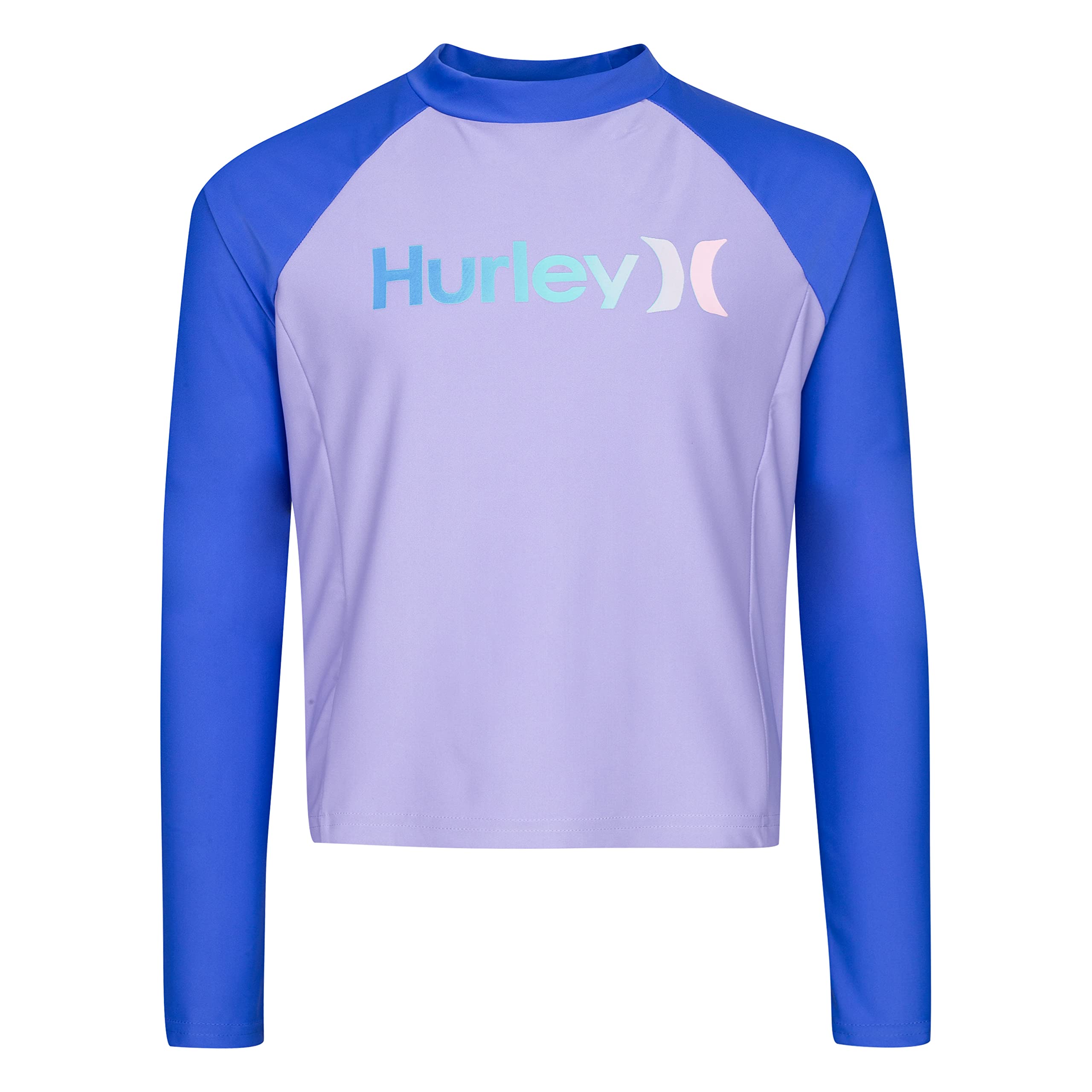 Hurley Dziewczęca koszulka z długim rękawem Rash, Purple Pulse, 5, Fioletowy impuls, 5