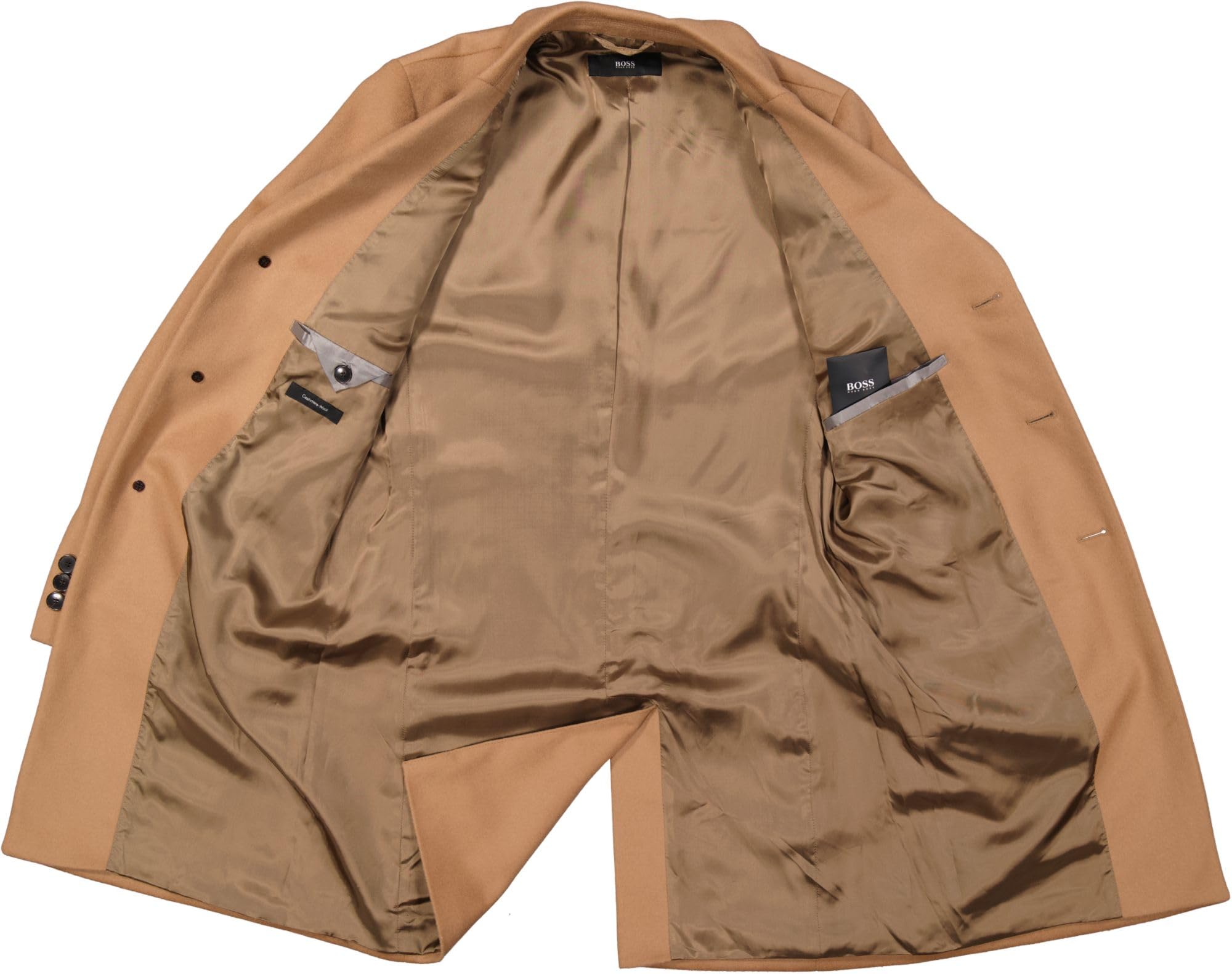 BOSS Herren Mantel 'Nye2' Hellbraun (DE/NL/SE/PL, Numerisch, 102, Regular, Regular, Hellbraun)