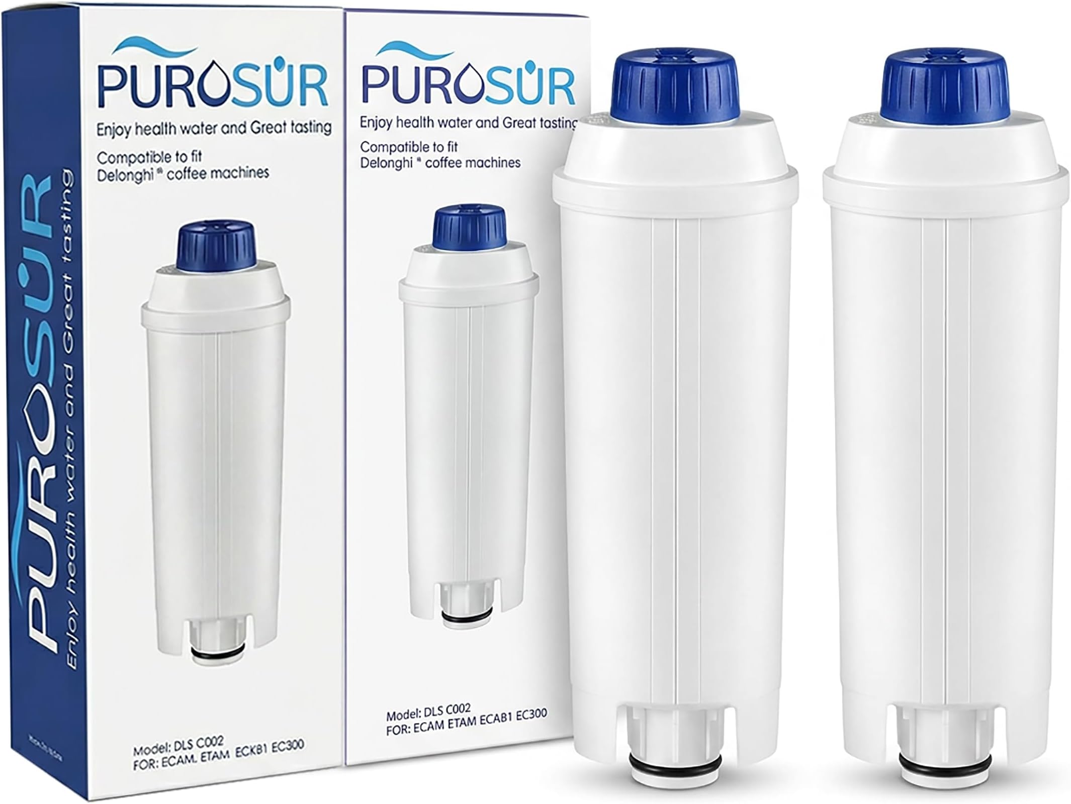 Compatible De'Longhi 5513292811 Water Filter for DELONGHI De'Longhi DLS C002 CFL-950 / SER3017 (Pack of 2)