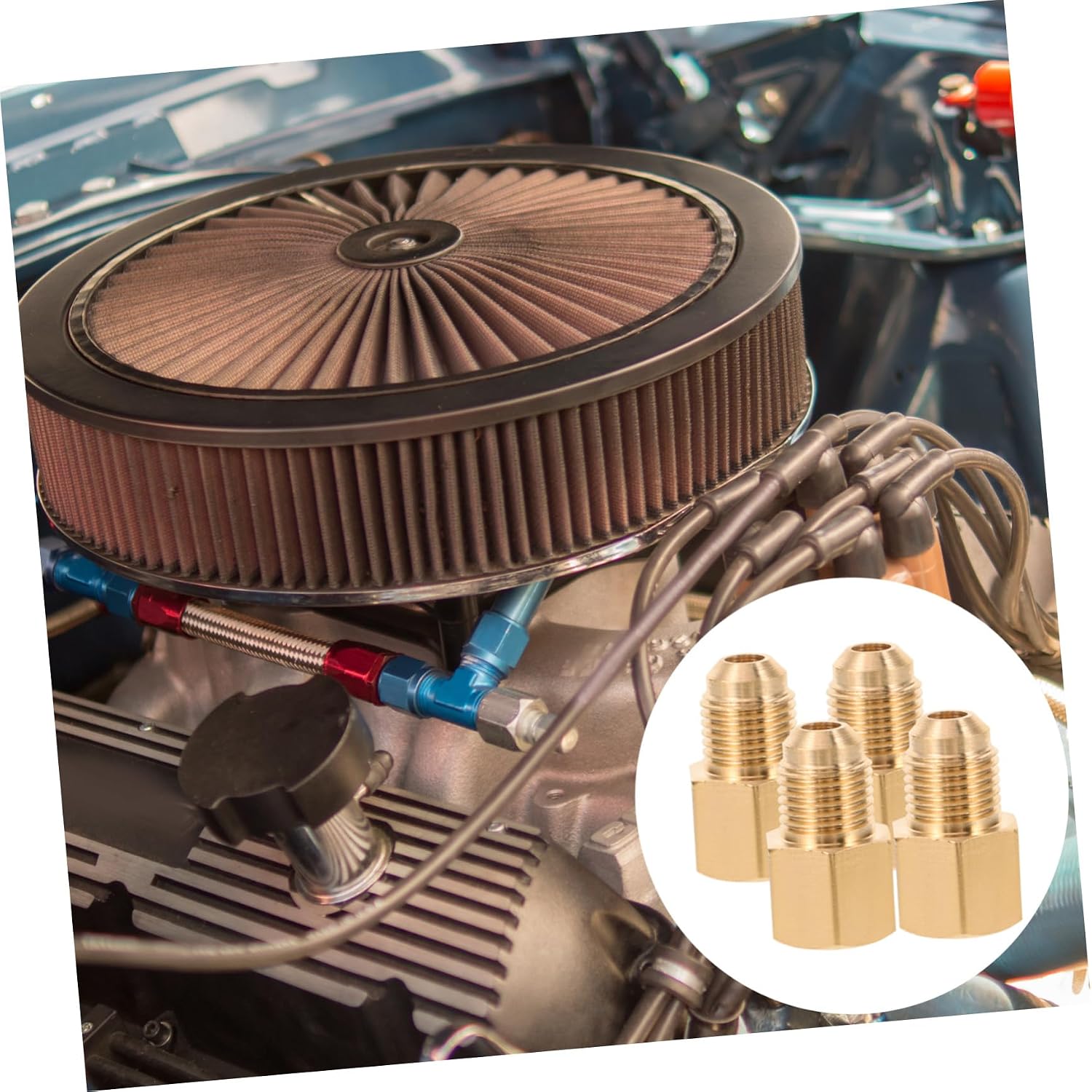 SOLUSTRE 4pcs Copper Vacuum Pump Adapter to Air Conditioning Converter Connectors Air Conditioning Fitting for Refrigeration and Vacuum Applications
