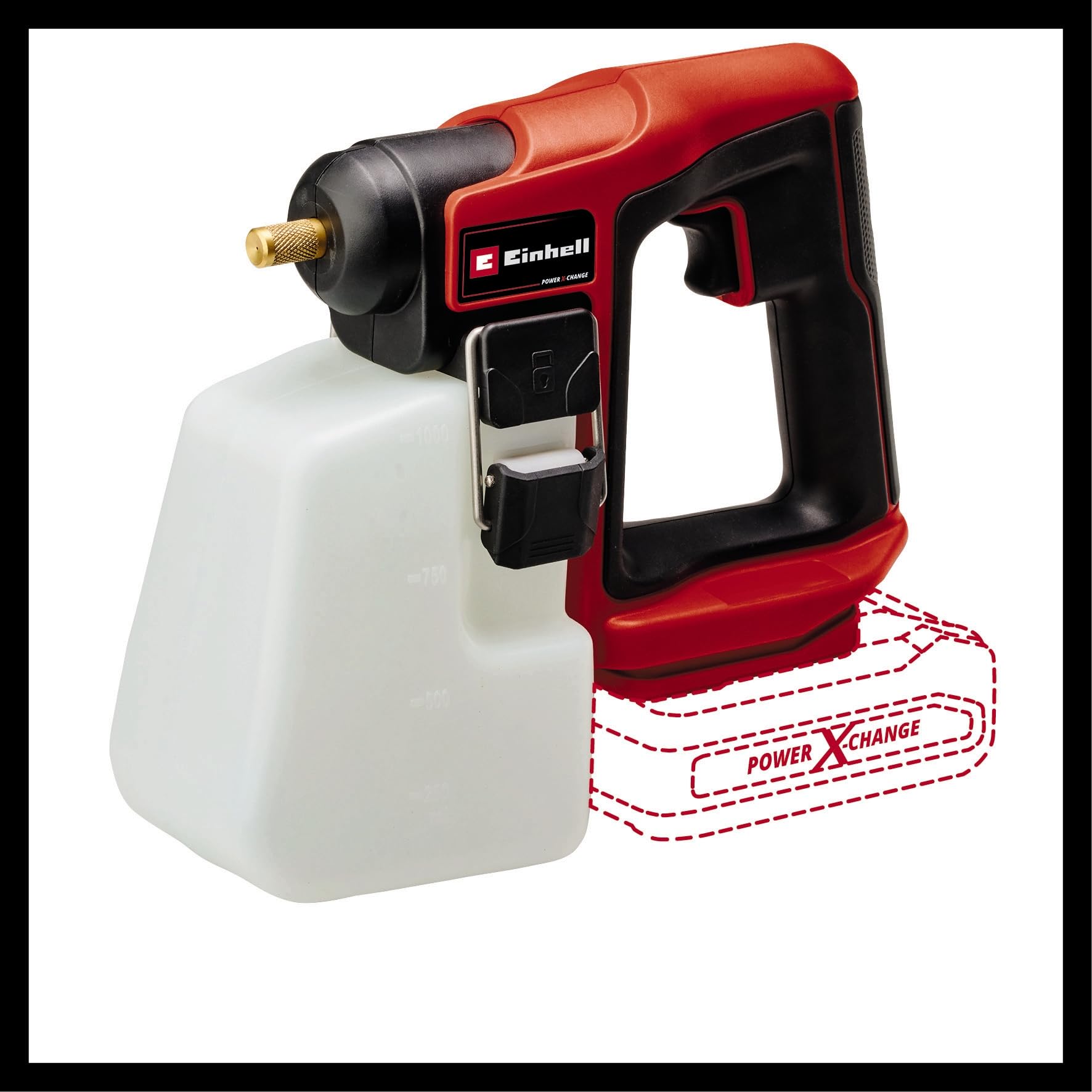 Einhell Ge-Ws 18/10 Li-Solo Opryskiwacz, Czarny/Czerwony, ‎24,7 x 9,4 x 21,1 cm; 630 g