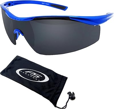 Semi Rimless Lightweight Sport Sunglass for Golf, Fishing, Running, and Cycling