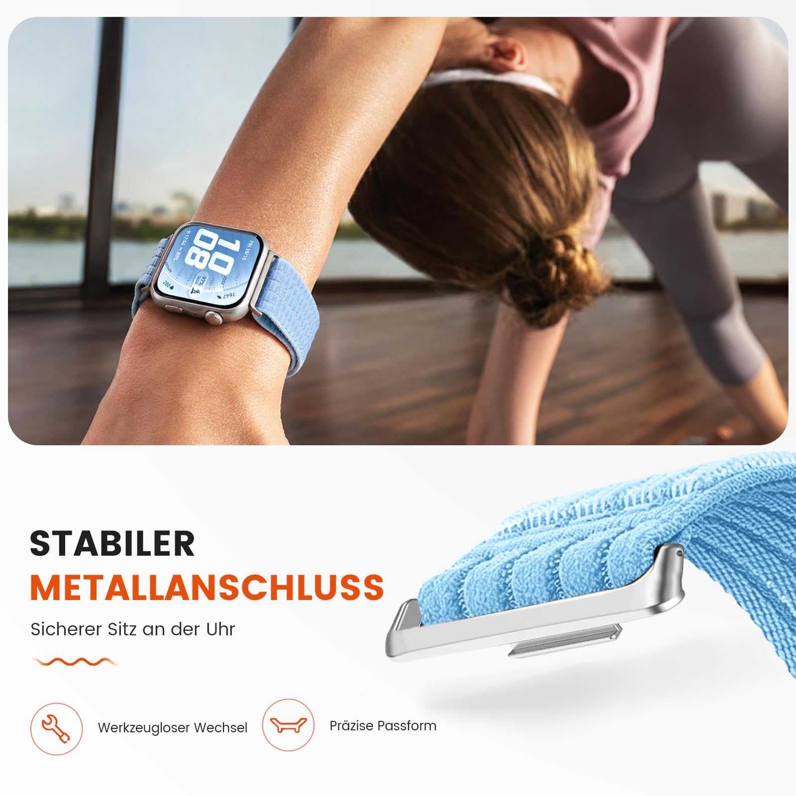 SimpleThings Nylonowa opaska do zegarka Huawei Watch Fit 5/5 Pro/4/4 Pro/3, lekka, oddychająca, sportowa bransoletka do Huawei Watch Fit 3/4/4 Pro/5/5 Pro, dla kobiet i mężczyzn