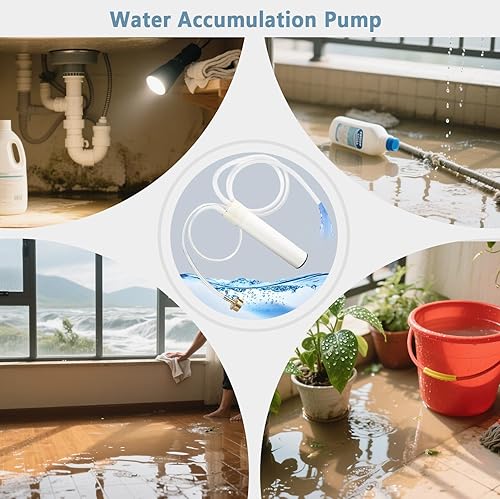 Miniatura 3 de Mini intercambiador de agua simple recargable automático multifuncional del tanque de peces, bomba de agua, piso, bomba de agua del balcón
