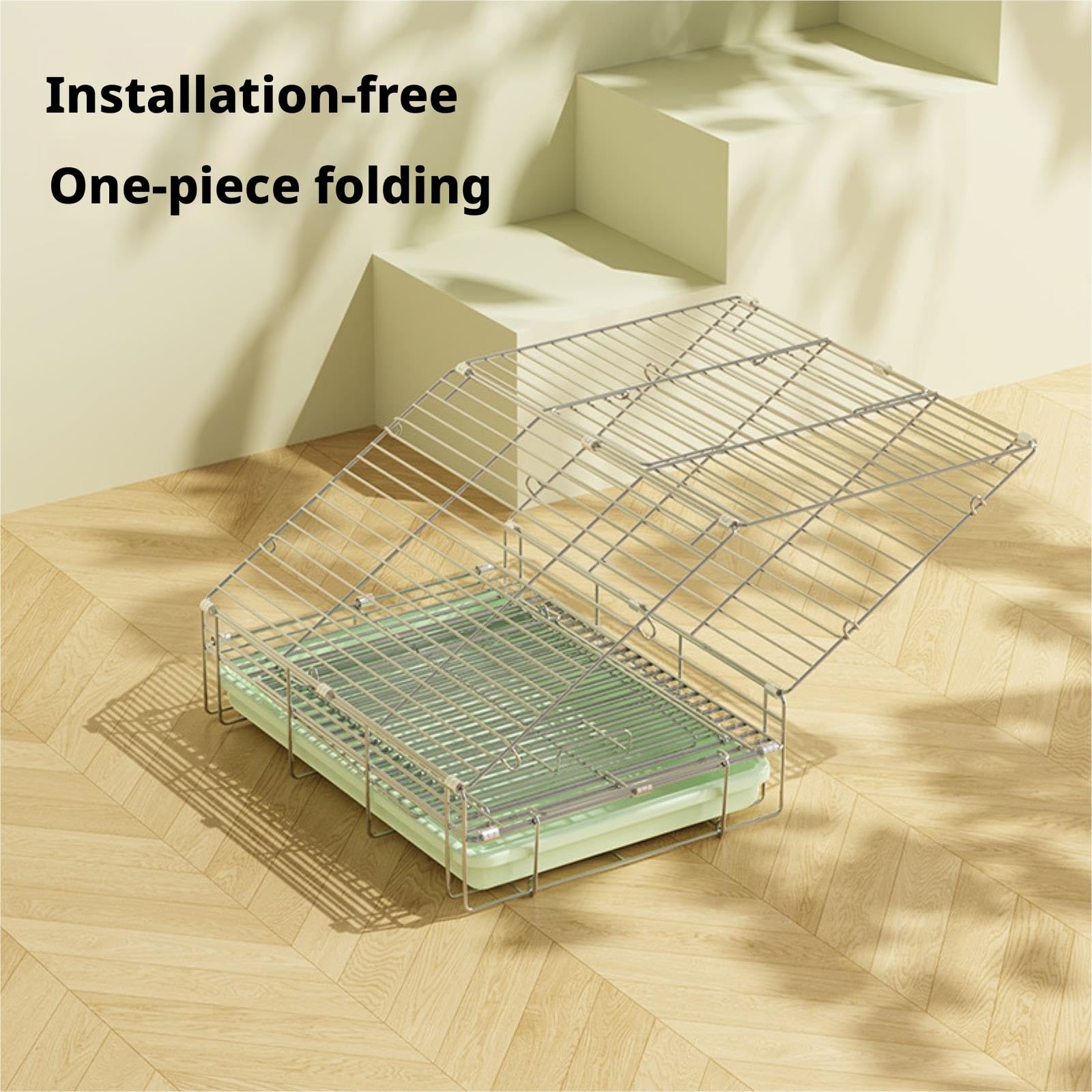 Jaula para Loros Transportín For Pájaros De Acero Inoxidable Plegable Mano For Cotorras Y Agapornis para Exteriores Interiores(Grün)
