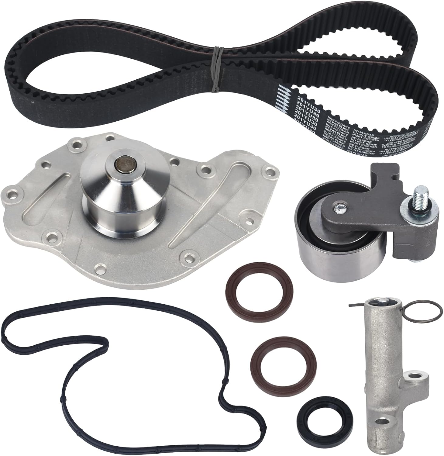 KUSATEC TBK1150WP Engine Timing Belt Kit with Water Pump Compatible with Chrysler 300 2005-2010,Chrysler Town and Country 2008-2010,Chrysler Pacifica 2005-2006,Dodge Avenger 2008-2010