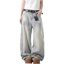 Men Baggy Jeans Y2k Hip Hop Skater Pants Wide Leg Jnco Jeans Loose Fit Denim Jeans Streetwear