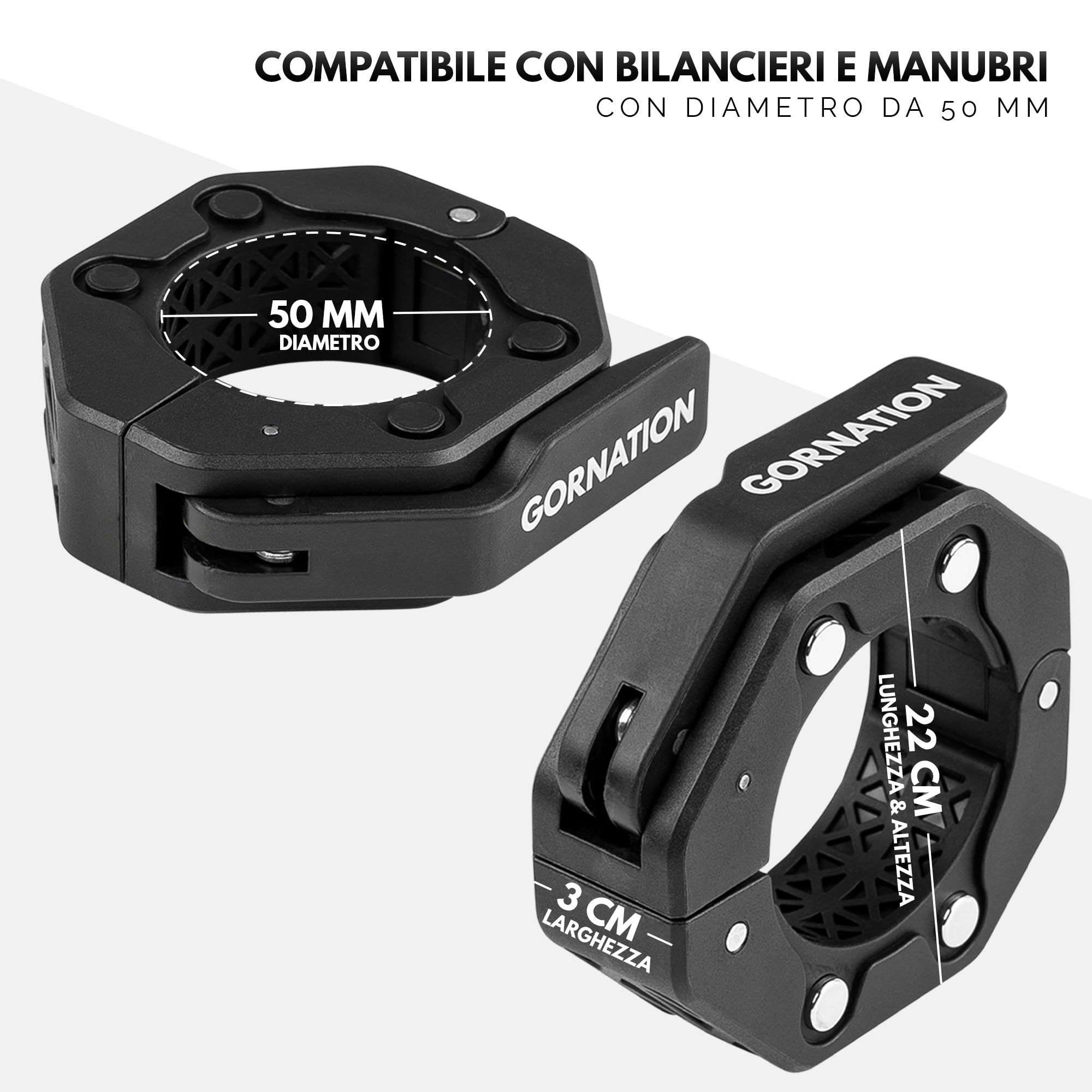 GORNATION Set di 2 clip magnetiche