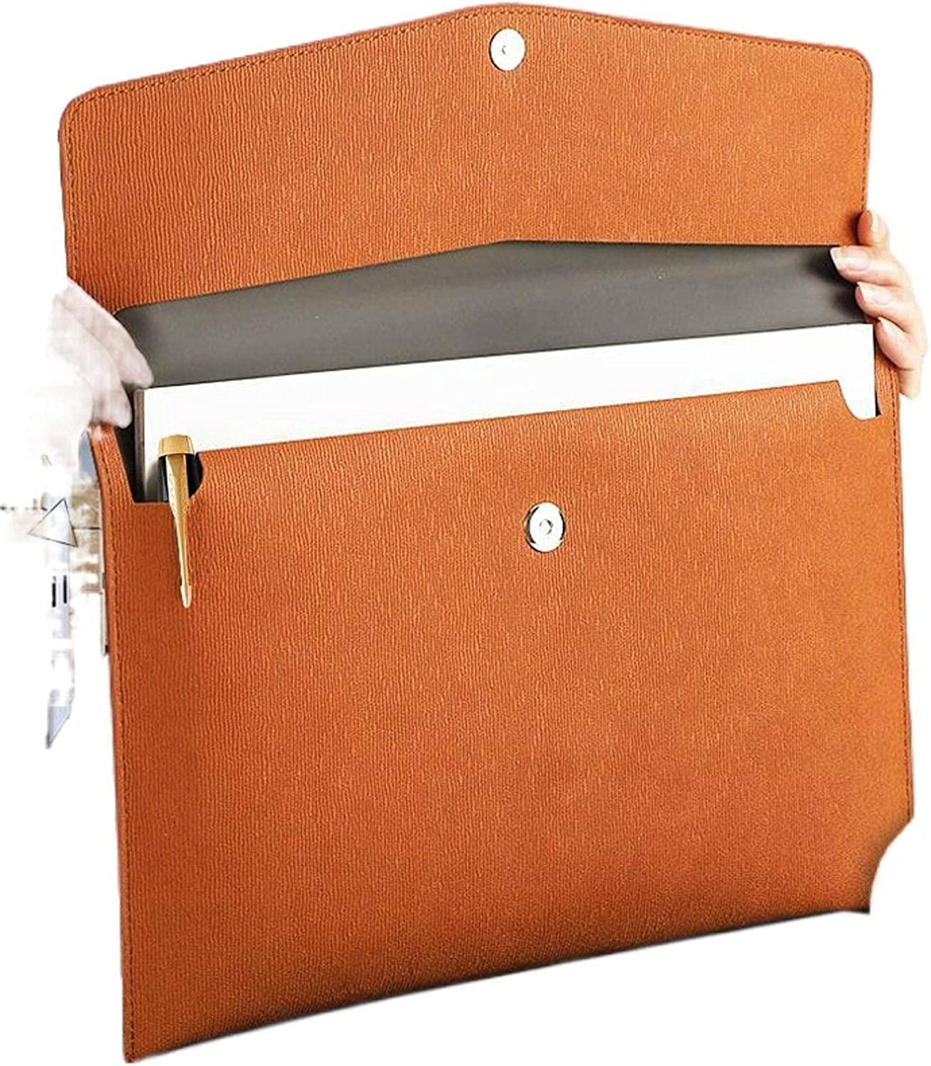 Mappe Schnellhefter Aktenordner 2 Stück A4 Große Kapazität Aktenordner Aufbewahrungstasche Paket Pu-Leder Schwarz Grau Taschenordner Schreibtisch-Organizer Bürobedarf Sammelmappe