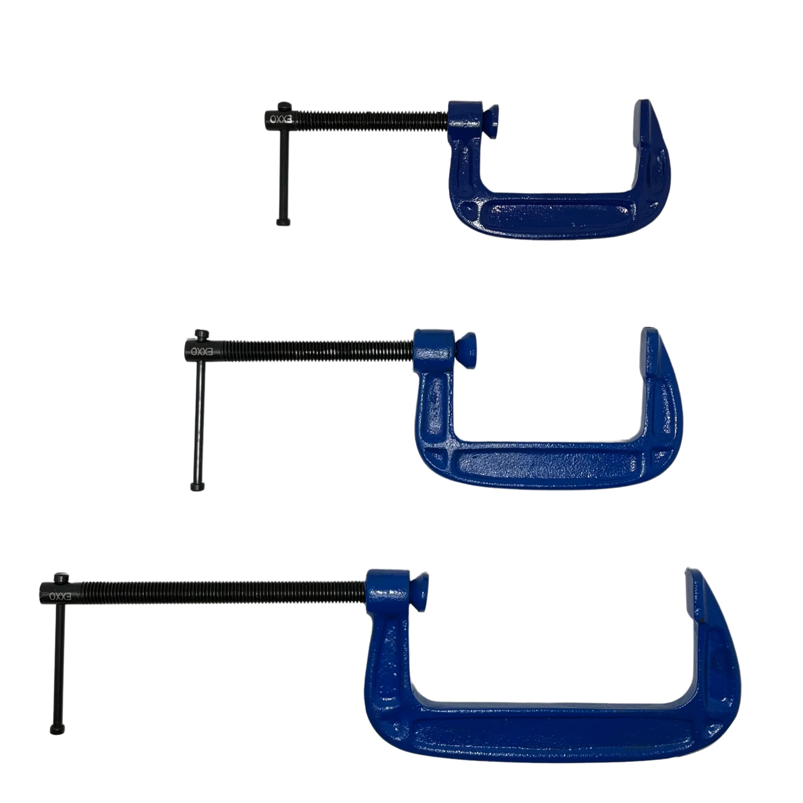Buy EXXO TOOLS C Clamp Set 3PC C Clamps Heavy Duty Iron CClamps Set