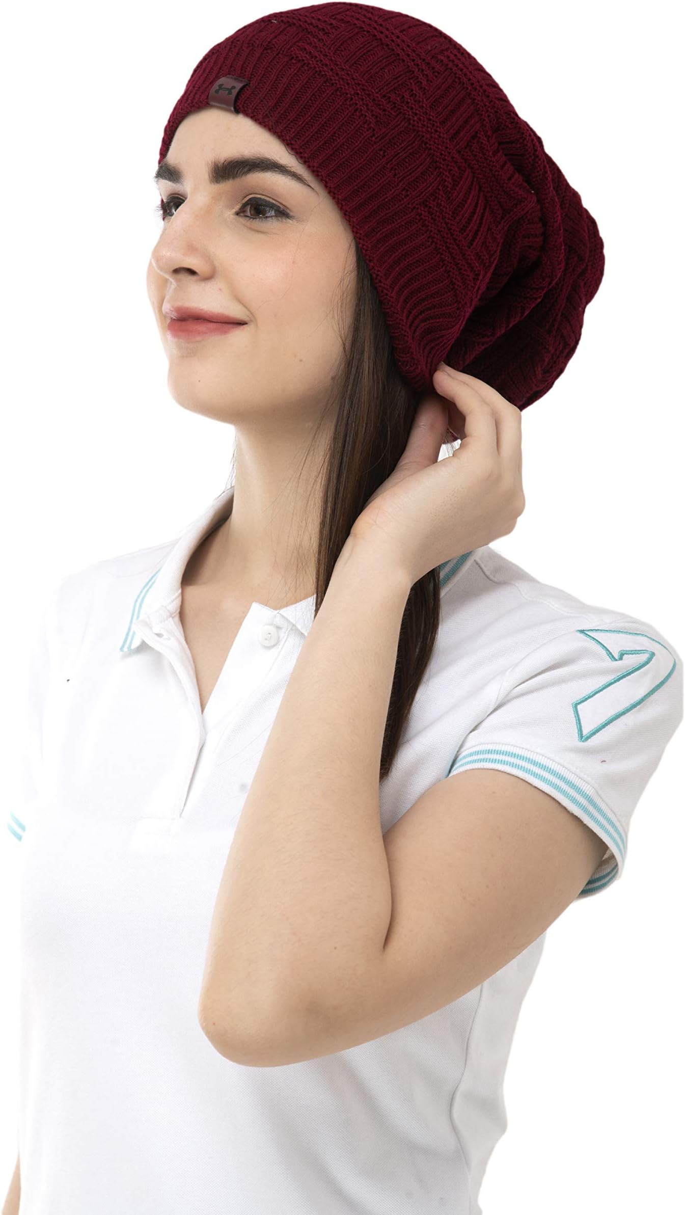lofsterMen's and Women's Woollen, Knitted Slouchy, Skull Beanie Cap