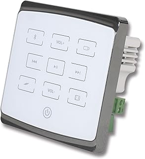 مكبر صوت بلوتوث صغير من بين اند فيلوز، مزود بقناتين يعمل باللمس مع منفذ USB وجهاز تحكم عن بعد، يدعم 2 إلى 4 مكبرات صوت للمنزل الذكي (أبيض)