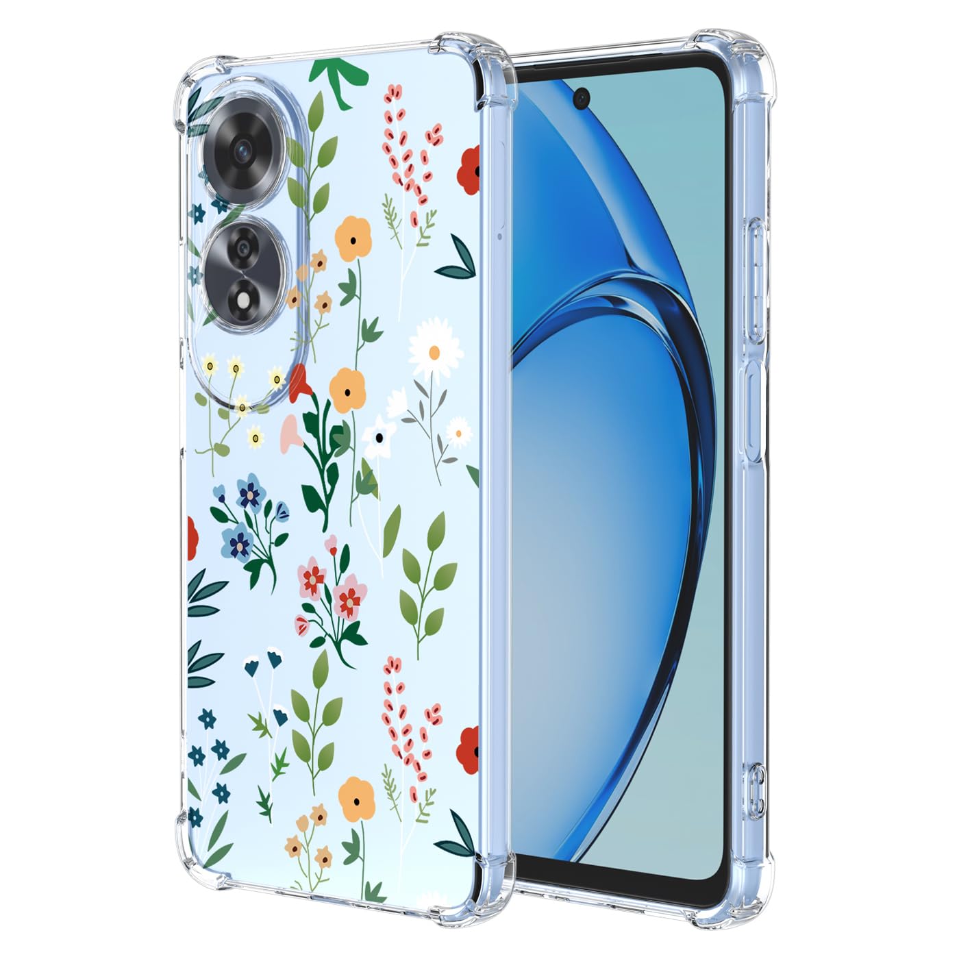 Transparente TPU-Hülle Für Xiaomi Poco X7 Pro 5G – Mit Süßem Blumen-Muster, Stoßfest & Ultra-dünn