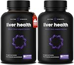 Nettoyez le foie & Formule de réparation – 25+ Ingrédients végétaux pour la santé du foie – Chardon de lait (80% Silymarin), Artichaut, Racine de dandelion & Plus – Supplément de soutien du foie – 60 Capsules
