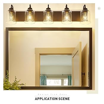 zeyu 5-Light Modern Vanity Light Fixture, 36