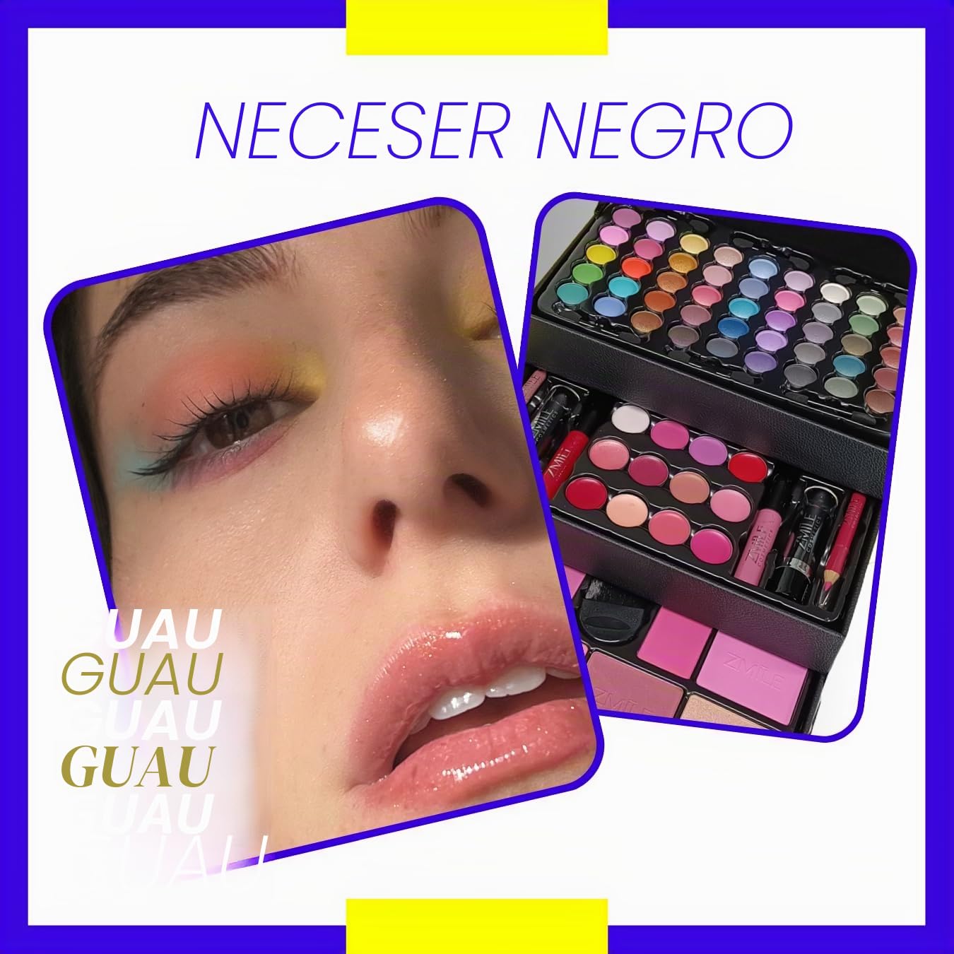 ZMILE Cosmetics - Maletín de maquillaje, Beauty Case Black, Cosméticos veganos