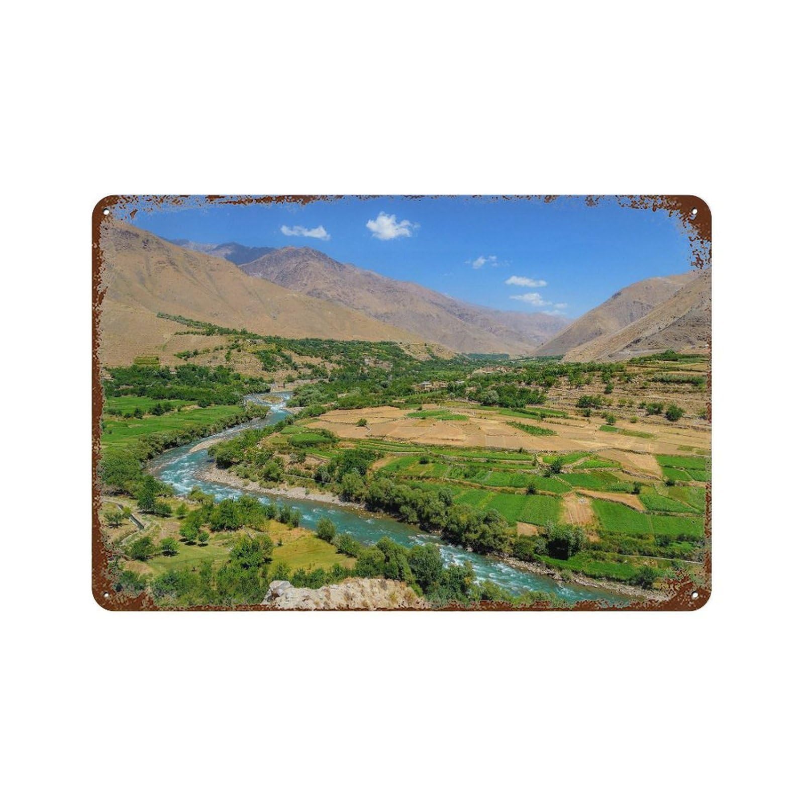 xiaoxiaoshen Real Photo Afghanistan Decor Wall Decor Art Metal Tin Poster Modern Home Decor Art Home Bar Shop Decorations Vintage Sign 20x30cm