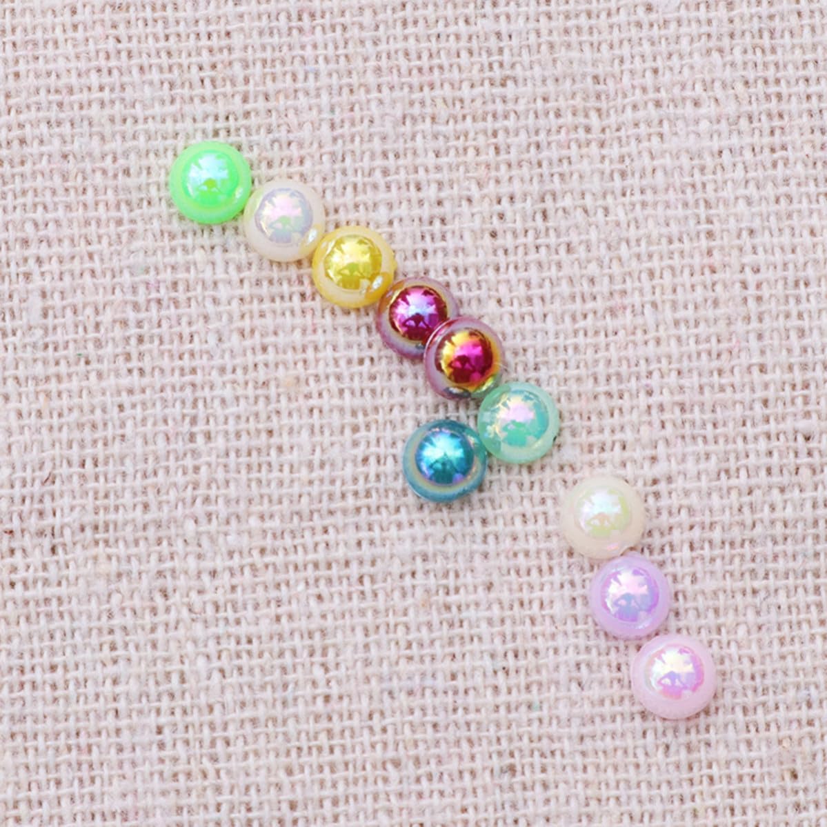 700 Pcs Flat Back Half Pearls ABS for DIY Craft and Nail Decoration