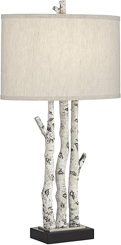 Miniatura 9 de Franklin Iron Works White Forest - Juego de 2 lámparas de árbol de abedul sintético de 30 14 pulgadas