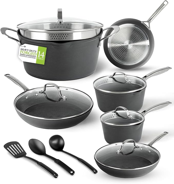 Granitestone Armor Max 14 Pc Pots and Pans Set Nonstick