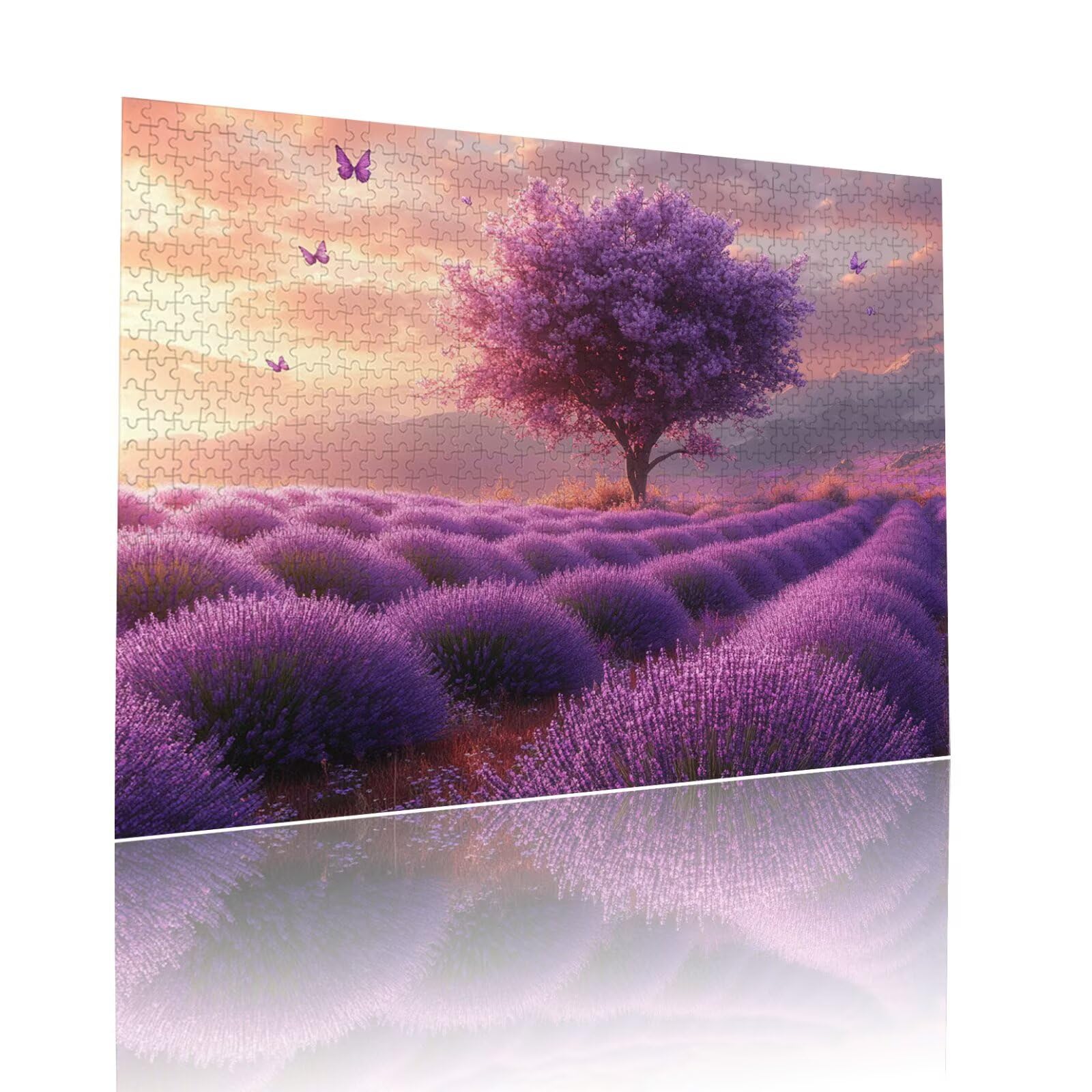 Puzzle Erwachsene 2000 Teile Lavendel Landschaft Educa Jigsaw für Kinder ab 8 Jahren Mädchen Jungen, Erwachsene Impossible Klassische Puzzles Schwer, Anspruchsvoll Spielspaß, Geschenke 70x99cm t-972