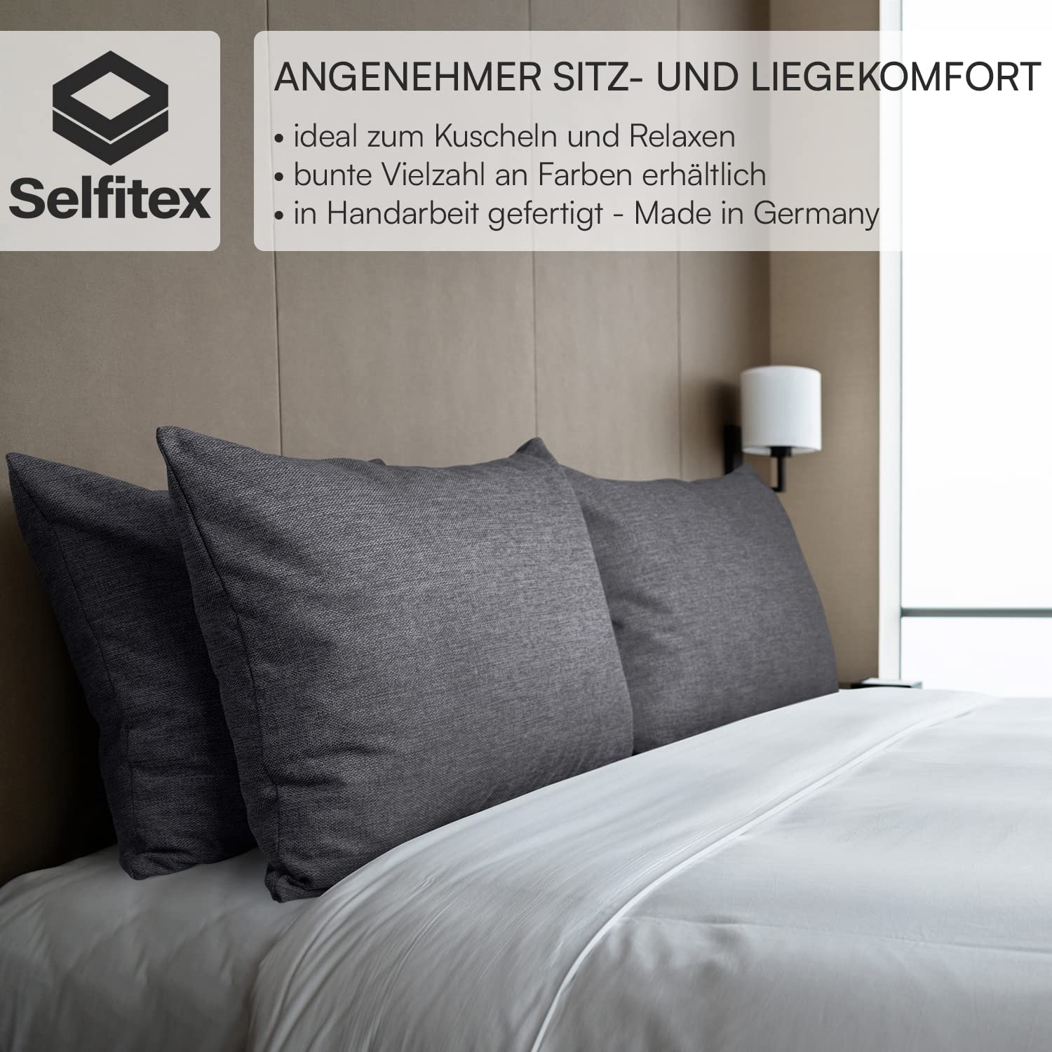 Kopfkissenbezug 60x80 2er Set Samt Schwarz Geometrie - Sofakissen Bezüge Mit Reißverschluss