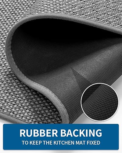 Miniatura 19 de Alfombras y tapetes de cocina antideslizantes, lavables, absorbentes para cocina, parte delantera del fregadero, tapetes de cocina para suelo