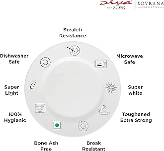 La Opala Sovrana Dinner Set 27 Pcs Persian Silver
