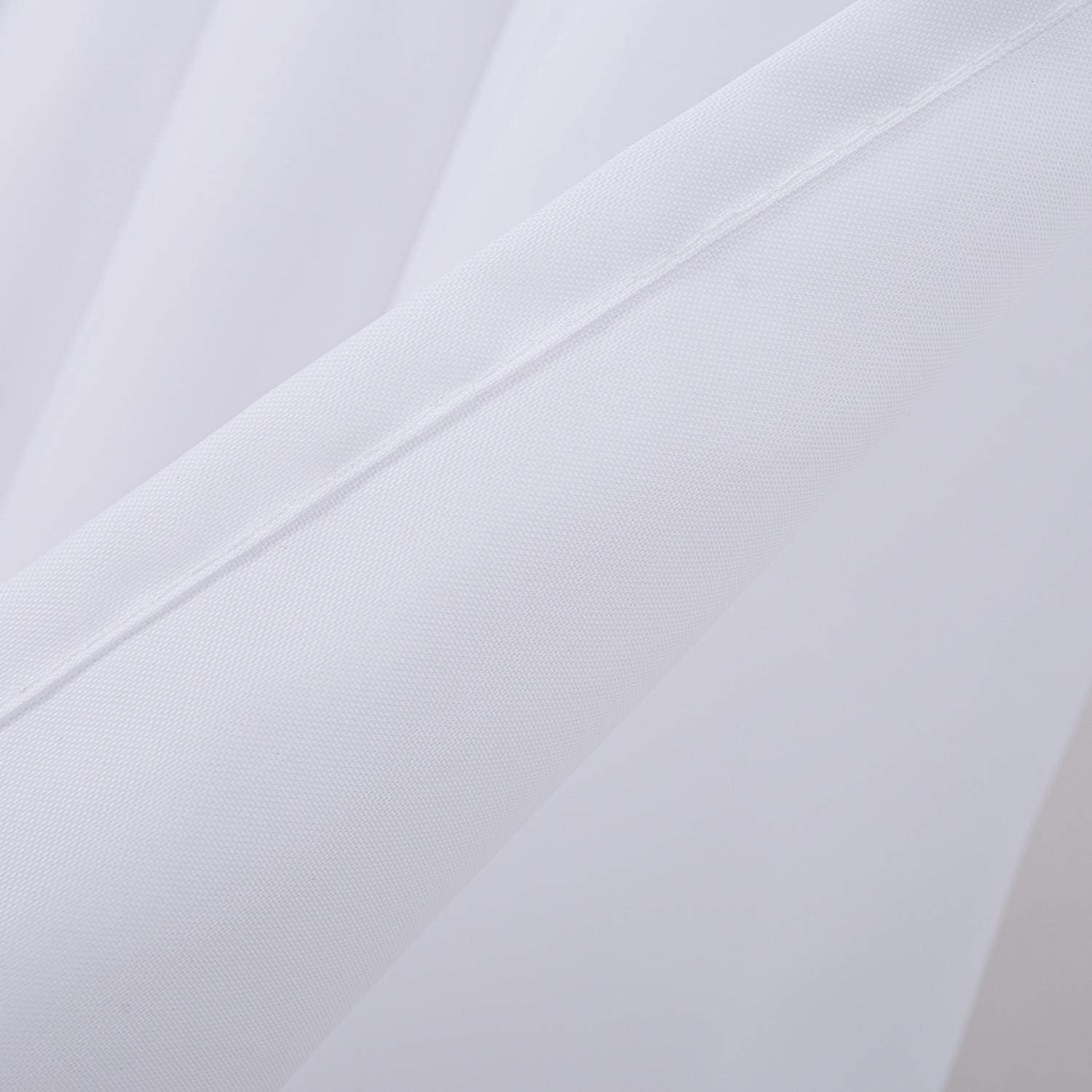 Waterproof Fabric Shower Curtain or Liner Machine Washable & Breathable White72x78inch (Standard Size) 1 Panel