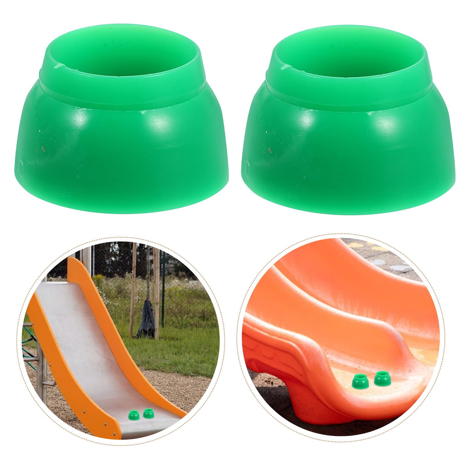 50 Tapones de Plástico M10 para Tuercas y Tornillos en Áreas de Juegos Infantiles, Protección Resistente Intemperie para Equipos de Parque y Seguridad