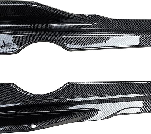 Miniatura 5 de NINTE Faldas laterales para BMW G05 X5 M Sport 2019-2025 estilo de fibra de carbono, extensión lateral, línea inferior, paneles basculantes, alerón
