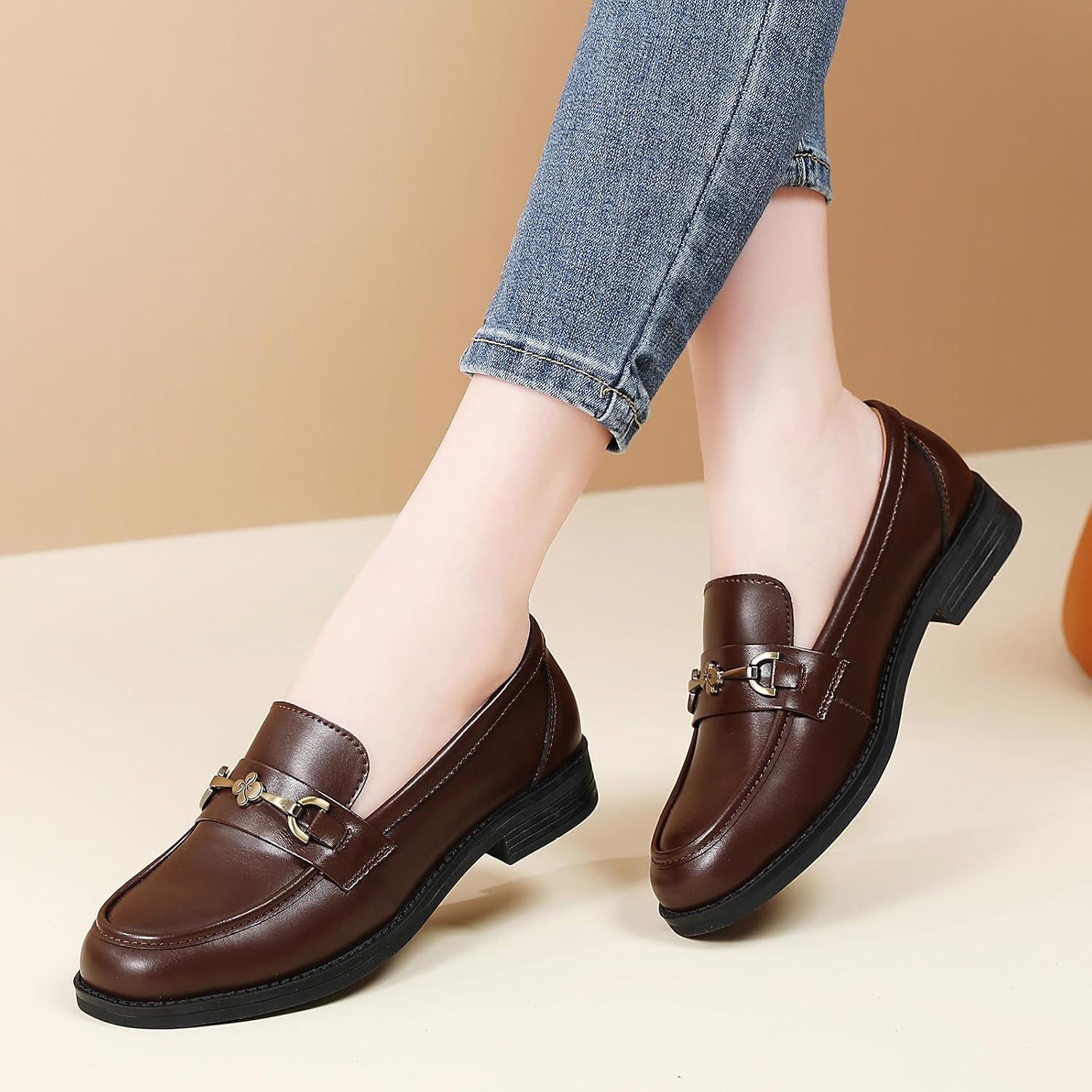 Loafers for Women Womens Shoes Comfortable Dressy Slip On Low Heel Flats