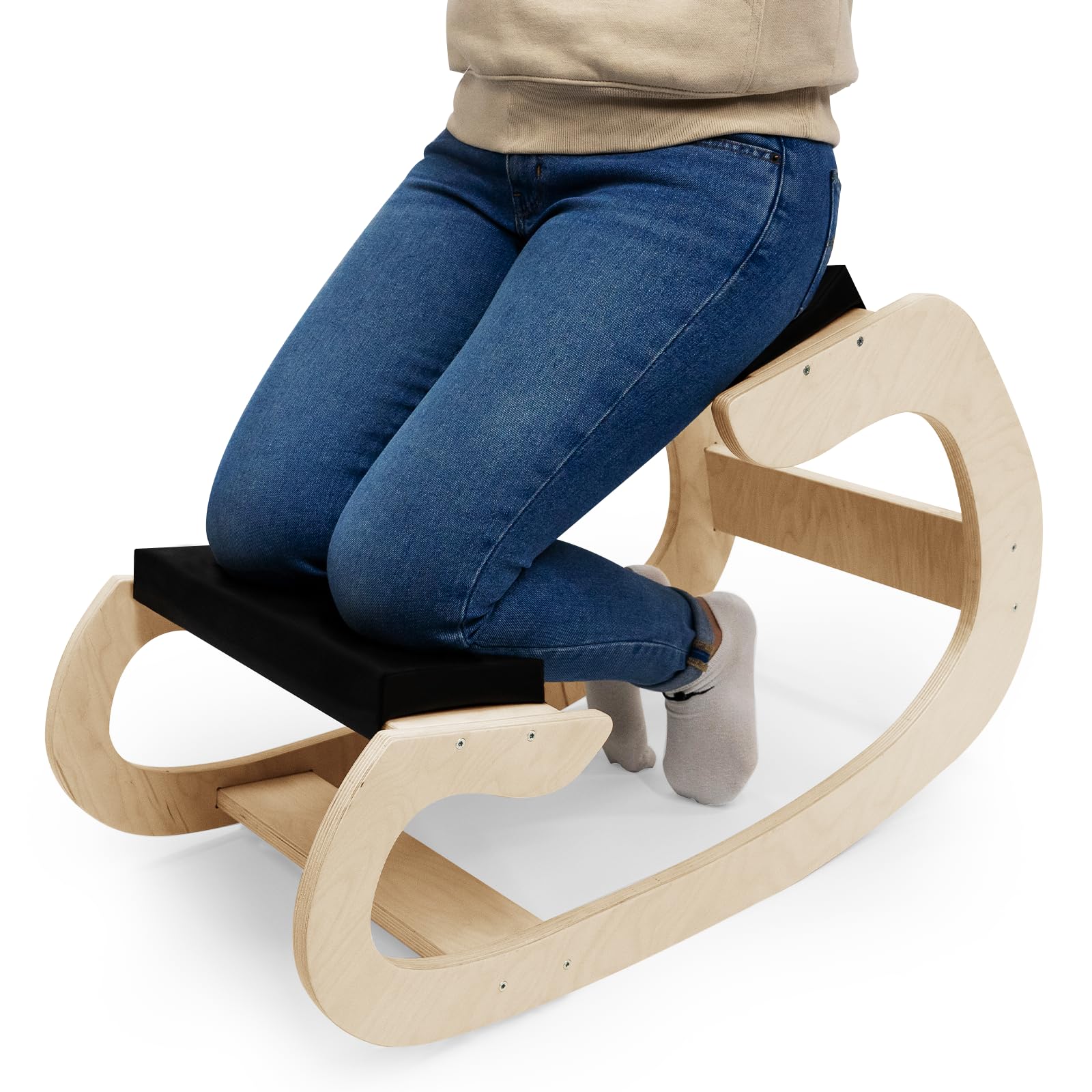 Ergonomischer Kniestuhl und Schaukelstuhl - Verbessern Sie Ihre Haltung zu Hause und im Büro