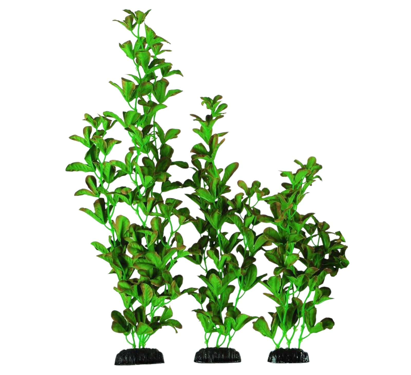 Finest-Filters Fish Tank Plants Aquarium Ludwigia Decorations Green, Large Plastic Plants For Fish Tank Decorations and Plant Decoration Decor (50cm Green Silk)