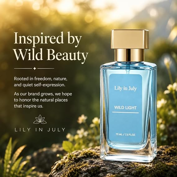 Wild Light Perfume for Women - Fresh Citrus Eau de Toilette, Long Lasting Clean Scent with Orange Lemon Bergamot Vanilla, Daily Wear Fragrance 2.5oz