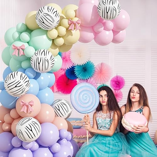 Vista 49 de Kit de arco de globos azules, 107 piezas de globos azul marino y dorado con globos de confeti dorado metálico, globos de fiesta de cumpleaños azul